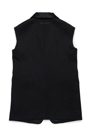 gilet in viscosa nero MAISON MARGIELA KIDS | M60611MM03DM6900